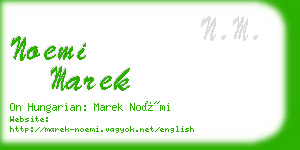 noemi marek business card